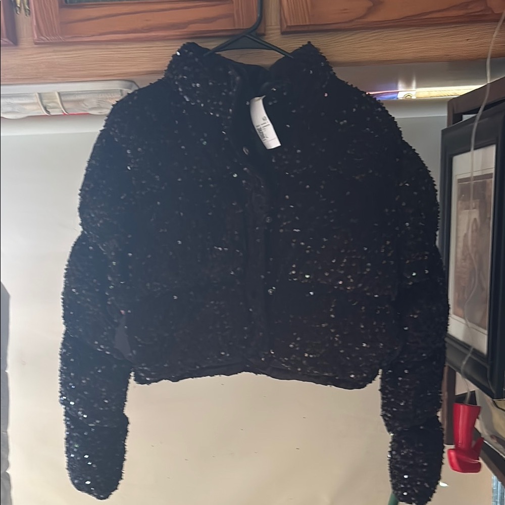 Forever 21 Black Sequin Jacket